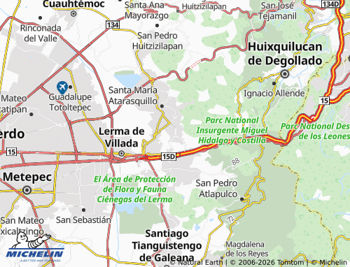Mappa MICHELIN San Miguel Ameyalco - ViaMichelin
