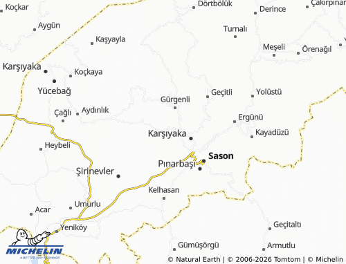 Mapa MICHELIN Dereköy - ViaMichelin