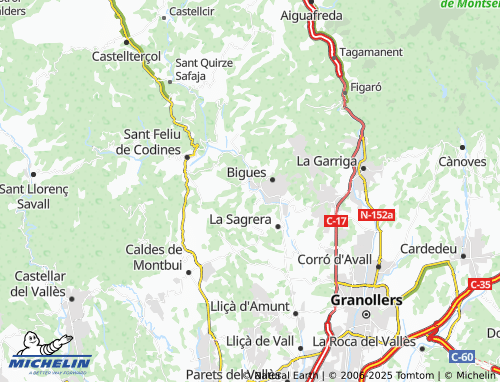 Carte MICHELIN Can Carreres - ViaMichelin