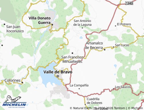 Mappa MICHELIN Santa María Pipioltepec - ViaMichelin