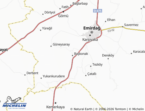 Mappa MICHELIN Başkonak - ViaMichelin