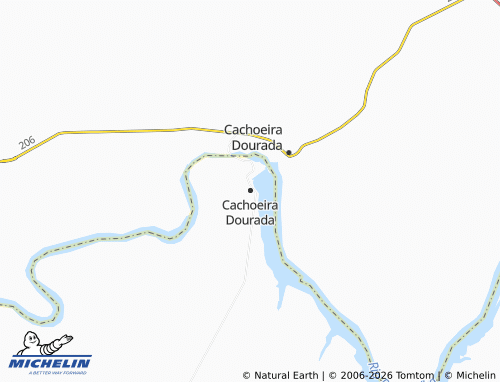 Mapa MICHELIN Cachoeira Dourada - ViaMichelin