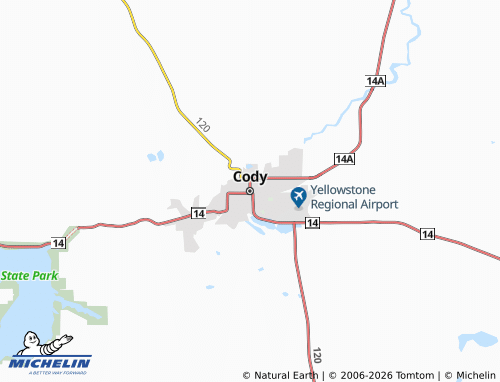 Mappa MICHELIN Cody - ViaMichelin