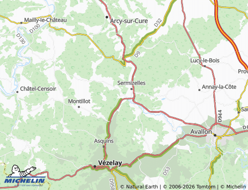 MICHELIN Blannay map - ViaMichelin
