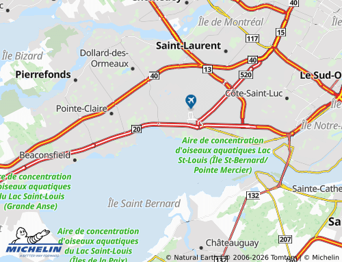 MICHELIN Dorval map - ViaMichelin