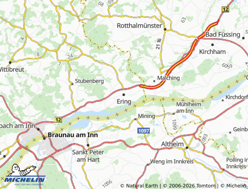 MICHELIN Ering map - ViaMichelin