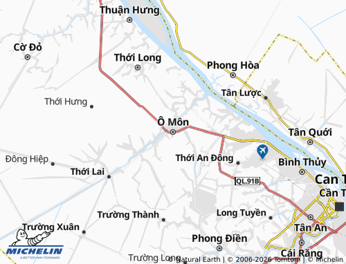 Mappa MICHELIN Ô Môn - ViaMichelin