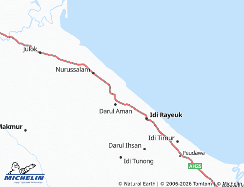 MICHELIN Seuneubok Baroh map - ViaMichelin