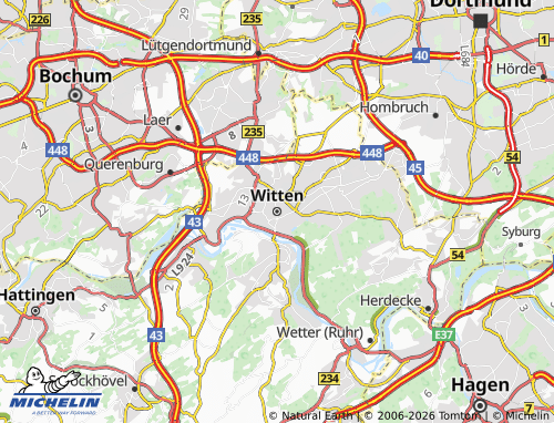 MICHELIN Witten map - ViaMichelin