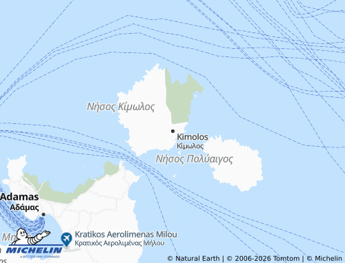 Carte MICHELIN Kimolos - ViaMichelin