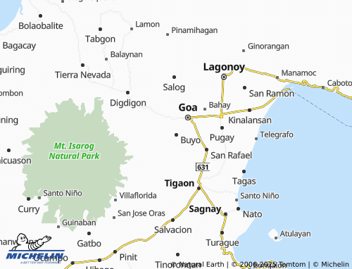 MICHELIN Buyo map - ViaMichelin