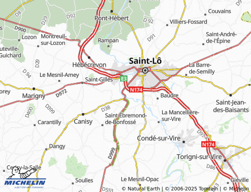 MICHELIN Candol map - ViaMichelin