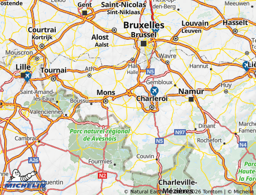 Mappa MICHELIN La Louvière - ViaMichelin