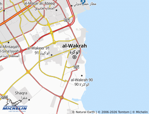 Carte MICHELIN al-Wakrah - ViaMichelin