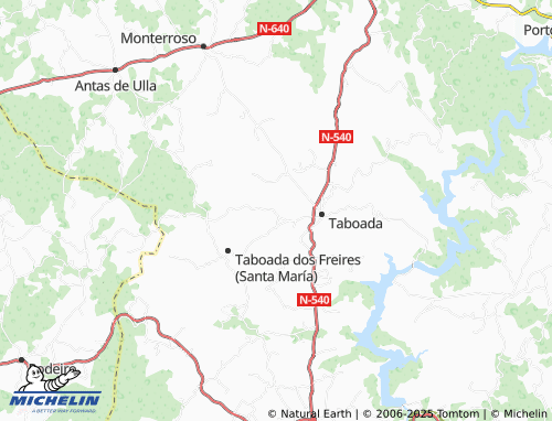 MICHELIN Fradé (Santiago) map - ViaMichelin