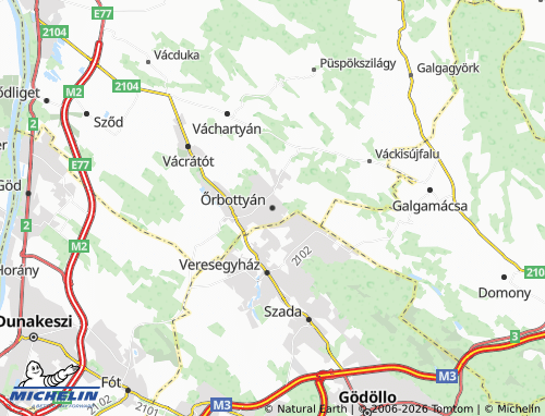 Mapa MICHELIN Őrbottyán - ViaMichelin