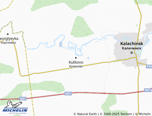 MICHELIN Kulikovo map - ViaMichelin