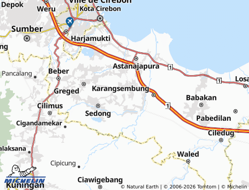 MICHELIN Asem map - ViaMichelin