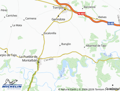 MICHELIN Burujón map - ViaMichelin