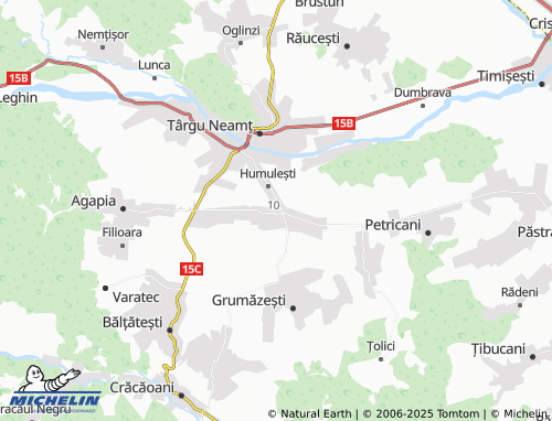 MICHELIN-Landkarte Topolița - ViaMichelin
