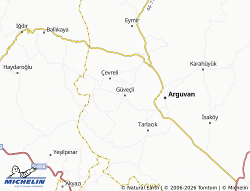 Mappa MICHELIN Güveçli - ViaMichelin
