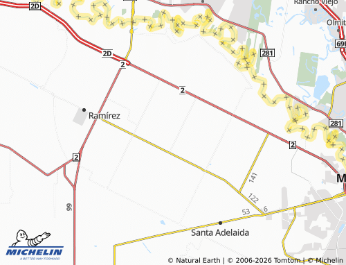 Mappa MICHELIN Palo Blanco - ViaMichelin