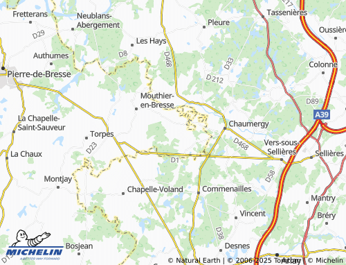 MICHELIN-Landkarte Les Bigueures - ViaMichelin