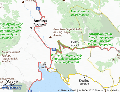 MICHELIN Moni Profiti Ilia map - ViaMichelin