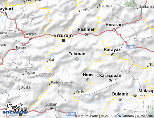 Mappa MICHELIN Tekman - ViaMichelin