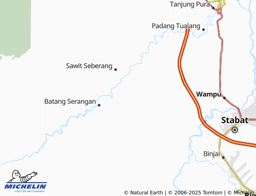 MICHELIN Tebing Tanjung Selamat map - ViaMichelin