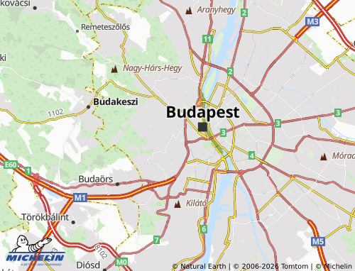 MICHELIN 12. Kerület map - ViaMichelin