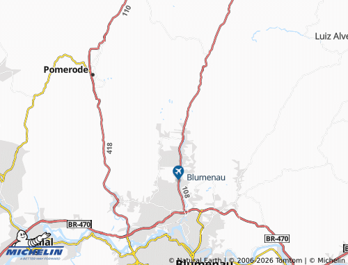 Mappa MICHELIN Itoupava Central - ViaMichelin