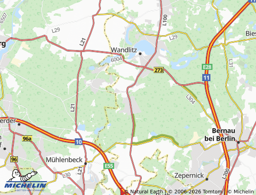 MICHELIN Basdorf map - ViaMichelin