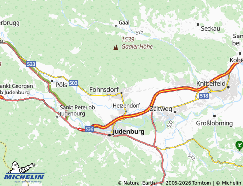 Carte MICHELIN Fohnsdorf - ViaMichelin