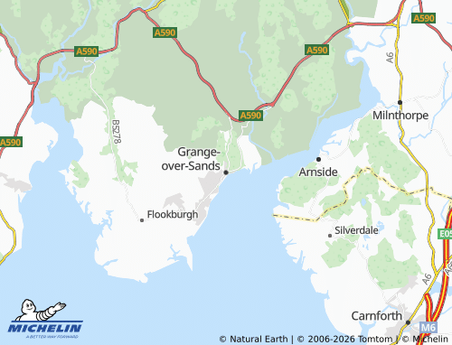 MICHELIN Grange-over-Sands map - ViaMichelin