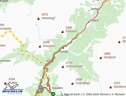 MICHELIN Pfunds map - ViaMichelin