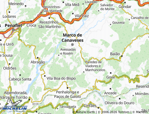 MICHELIN Freixo map - ViaMichelin