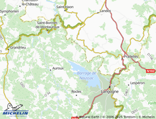 MICHELIN Fontanes map - ViaMichelin