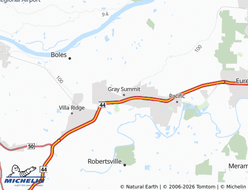Mapa MICHELIN Gray Summit - ViaMichelin