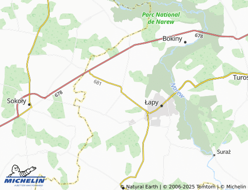 Carte MICHELIN Płonka Kościelna - ViaMichelin