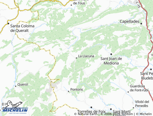MICHELIN-Landkarte La Llacuna - ViaMichelin