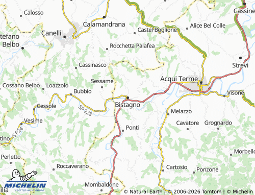 Mappa MICHELIN Bistagno - ViaMichelin
