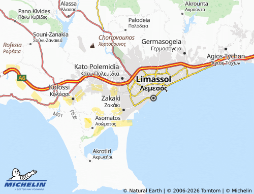 MICHELIN Agios Spyridon map - ViaMichelin