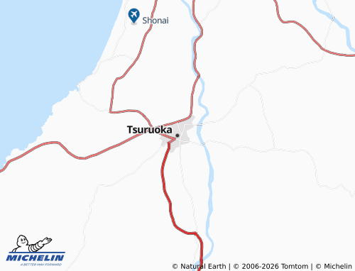 MICHELIN-Landkarte Tsuruoka - ViaMichelin