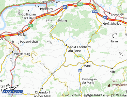 MICHELIN Ruprechtshofen map - ViaMichelin