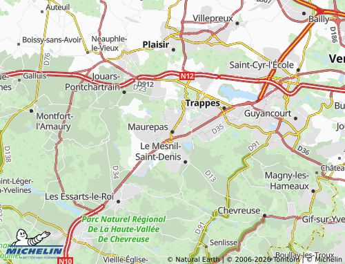 MICHELIN Maurepas map - ViaMichelin