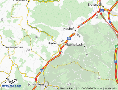 Mapa MICHELIN Flieden - ViaMichelin