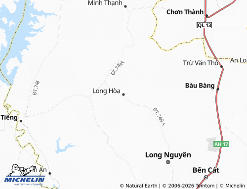 Mapa MICHELIN Long Hòa - ViaMichelin