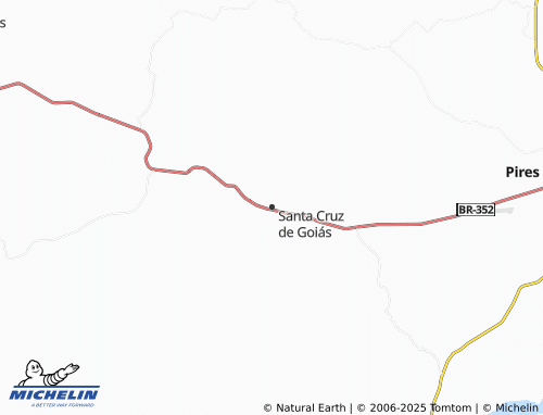 MICHELIN Santa Cruz de Goiás map - ViaMichelin