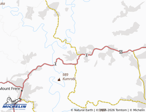 MICHELIN-Landkarte Mzinto - ViaMichelin